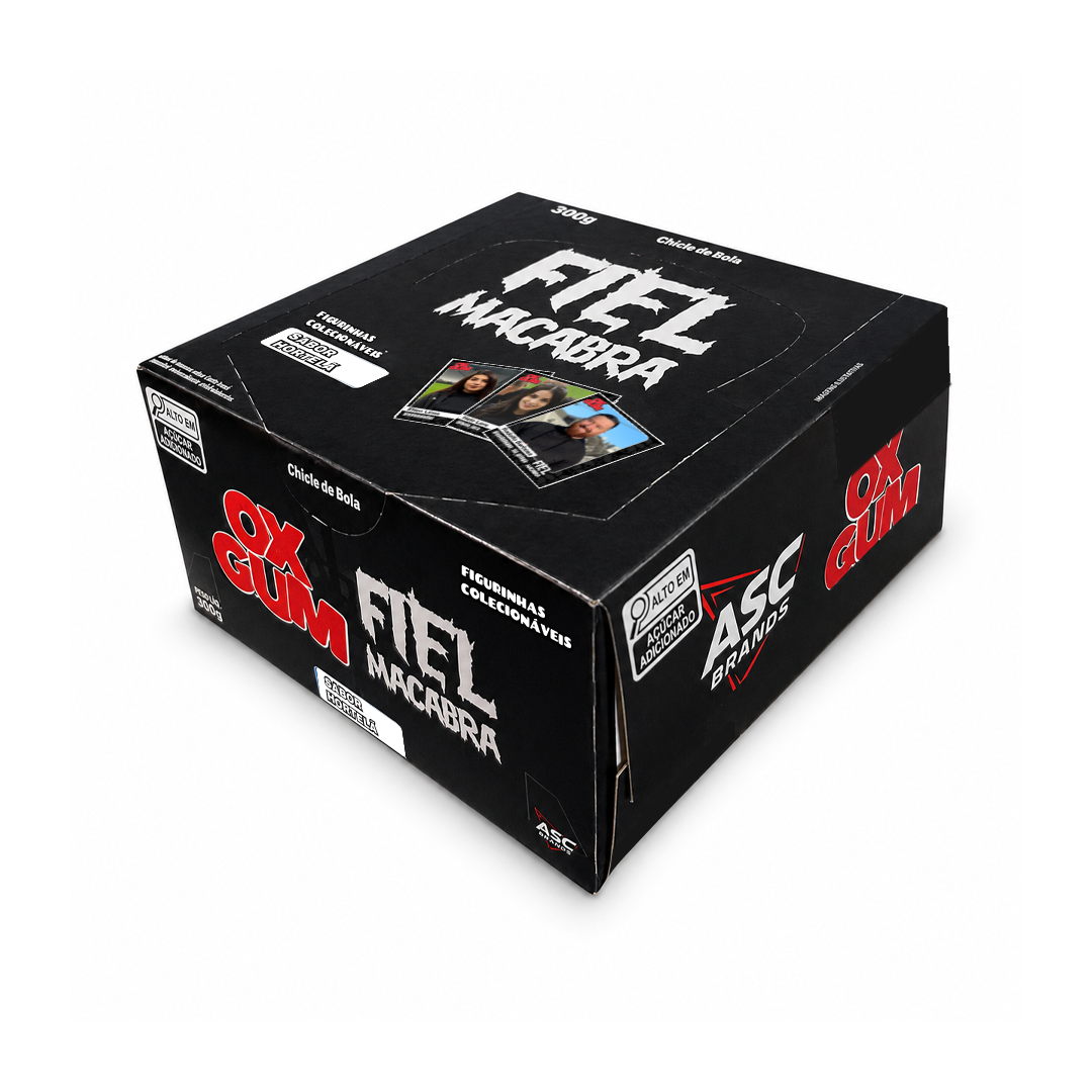 Chiclete OXGUM FIEL MACABRA com Figurinhas Colecionáveis